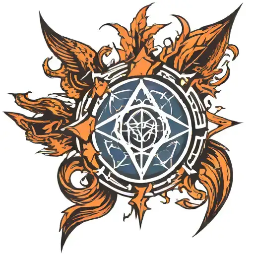 Mass effect symbol tattoo design idea