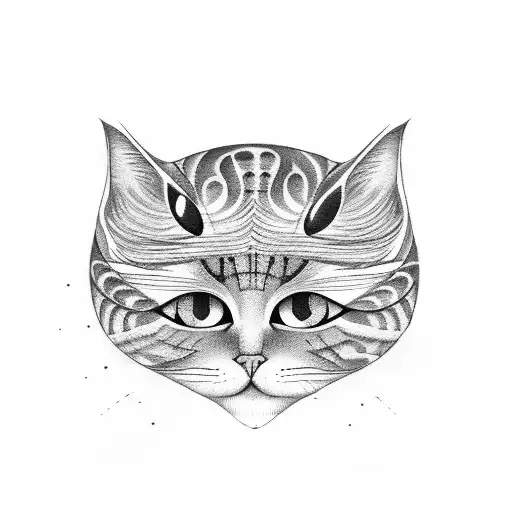 sushi and cat tattoo design idea
