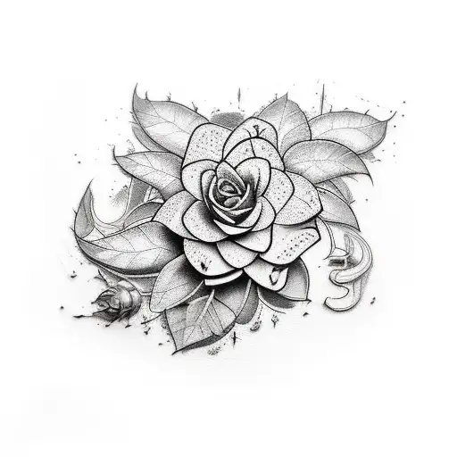 "Design an impressive tattoo that spans from the elbow to the shoulder, showcasing the detailed beauty of hop plants and tattoo design idea