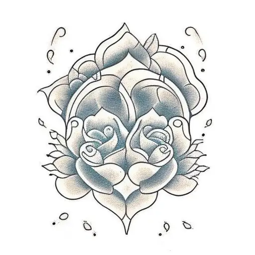Imagine an Old School tattoo with a Mexican twist that celebrates floral elegance. In the center of the design, place a  tattoo design idea