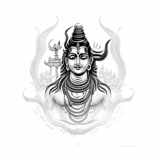Lord Shiva tattoo tattoo idea | TattoosAI