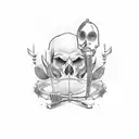 barber pole  tattoo design idea