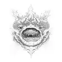 dive comedy, dante inferno, nine circles of hell, demons, horseman, hell, crown of wrath, gluttony, desire tattoo design idea