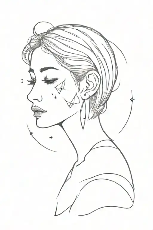 a day dreamers minimalistic tattoo  tattoo design idea