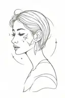 a day dreamers minimalistic tattoo  tattoo design idea