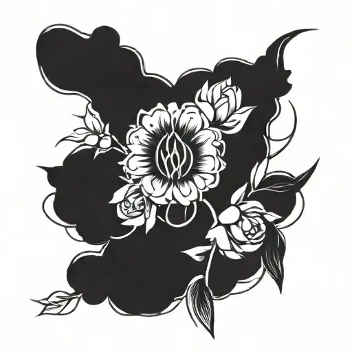 linear, symbol, dont hover, motivation tattoo design idea