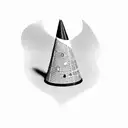 traffic cone tattoo design idea