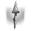 traffic cone tattoo design idea