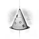 traffic cone tattoo design idea