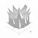 traffic cone tattoo design idea