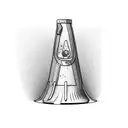 traffic cone tattoo design idea