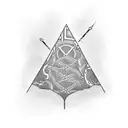 traffic cone tattoo design idea