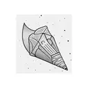 traffic cone tattoo design idea