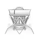 traffic cone tattoo design idea