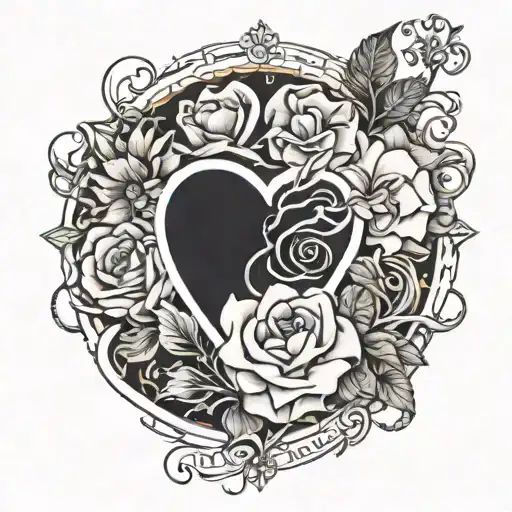 lyrics "you're written in my soul" "you took the best of my heart and left the rest in pieces " 1-13-12 - 7-13-52  tattoo design idea