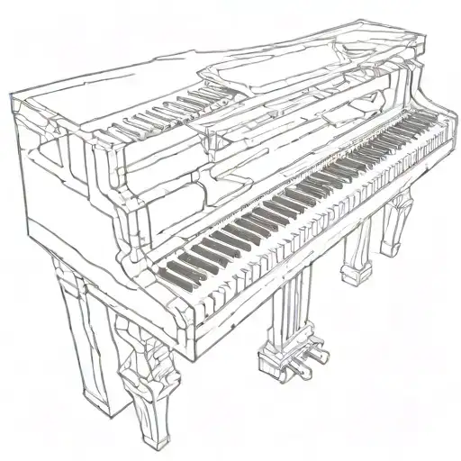 piano keys tattoo design idea