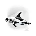 orca whale tattoo design idea