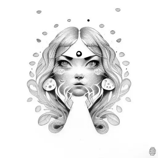 emoji face happy sad tattoo design idea