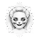 emoji face happy sad tattoo design idea