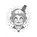 emoji face happy sad tattoo design idea