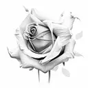 Rose and Daffodil tattoo design idea