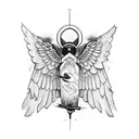 icarus falling and the wings are falling apart tattoo design idea
