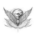icarus falling and the wings are falling apart tattoo design idea