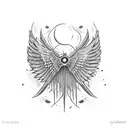 icarus falling and the wings are falling apart tattoo design idea