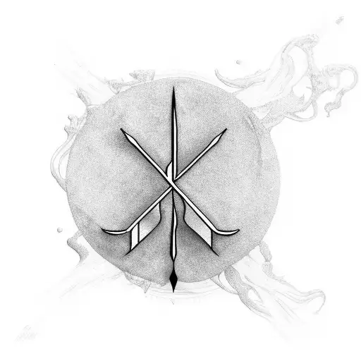 Words my heart longs for peace in arabic tattoo design idea