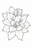 May birth flower tattoo design idea