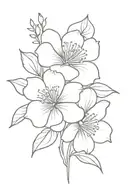 May birth flower tattoo design idea
