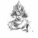 dragon ball z vs street fighter tattoo design idea