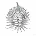 Fern tattoo design idea