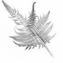 Fern tattoo design idea