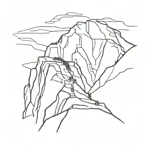 Stanage edge climbing tattoo design idea
