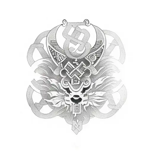 Irish and Jewish tattoo design idea