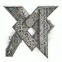 Date In Roman Numerals tattoo design idea