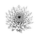 Chrysanthemum tattoo design idea