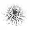 Chrysanthemum tattoo design idea