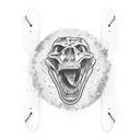 skate tattoo design idea