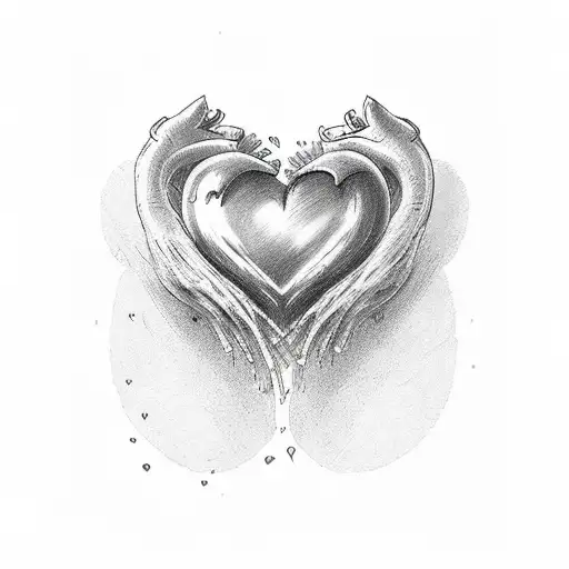 heart with "Liz" on the front, masculine but romantic  tattoo design idea
