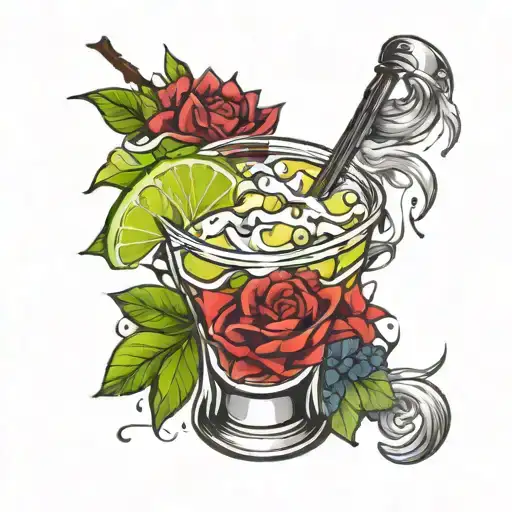 margarita tattoo design idea