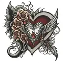 Allison Sky with a heart tattoo design idea