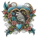 Allison Sky with a heart tattoo design idea