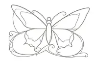 Breast cancer ribbon butterfly tattoo design idea