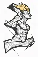 johnny bravo tattoo design idea