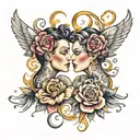 soulmate eternal love tattoo design idea