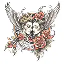 soulmate eternal love tattoo design idea