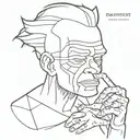 bart simspon with nice style rolling a joint  tattoo design idea