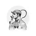 a boy who stutters tattoo design idea
